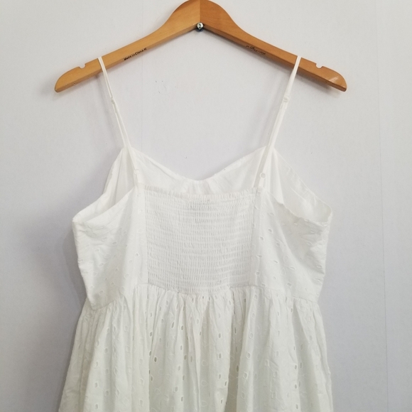 NWT A New Day White Eyelet Midi Dress Size Large - Picture 5 of 10